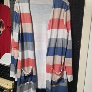 Striped Multicolor Women's Cardigan